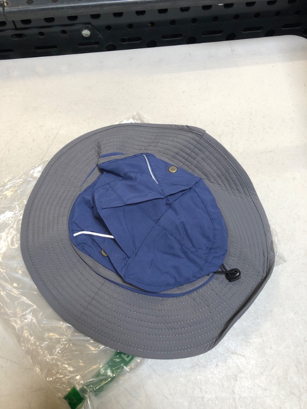 Photo 1 of Blue and Gray Kids Bucket Hat 