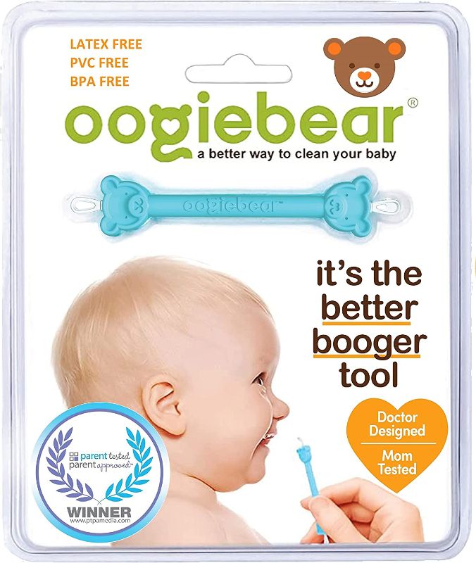 Photo 1 of oogiebear - Nose and Ear Gadget. Safe, Easy Nasal Booger and Ear Wax Remover for Newborns, Infants and Toddlers. Dual Earwax and Snot Remover. Aspirator Alternative
