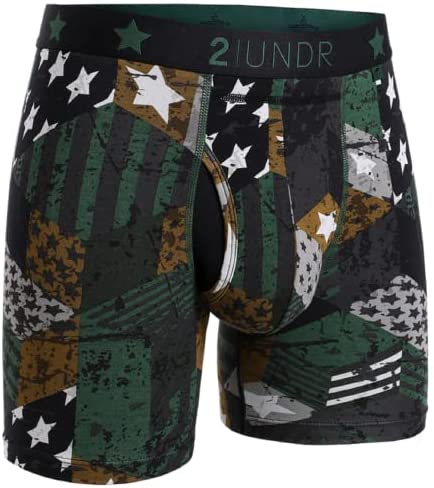 Photo 1 of 2UNDR Men's Swing Shift 6" Boxer Brief Underwear | Prints / SIZE UNKNOWN
