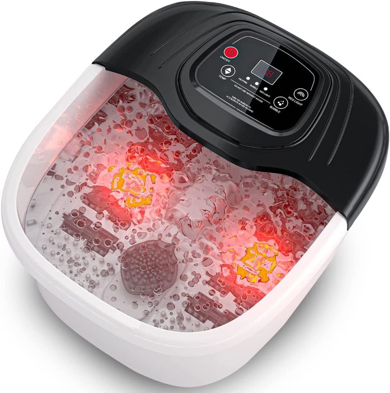 Photo 1 of Beinilai Foot Bath Spa with Heat, Bubble Massage and Vibration,Collapsible Foot Soak Tub, / STOCK PHOTO IS FOR REFERENCE ONLY / COLOR BLACK