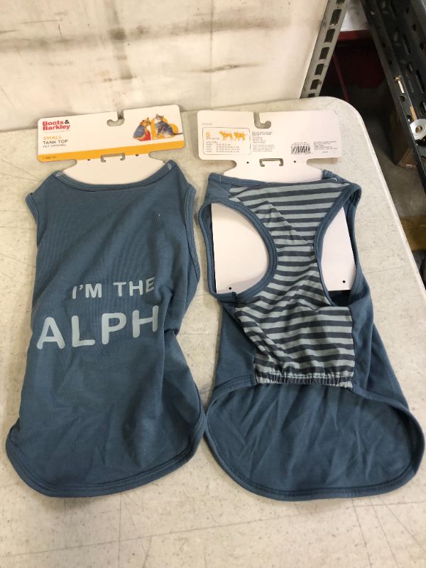 Photo 2 of Graphic 'I'm the Alpha' Dog and Cat Tank Top - S - Boots & Barkley (SMALL, 2 PACK)