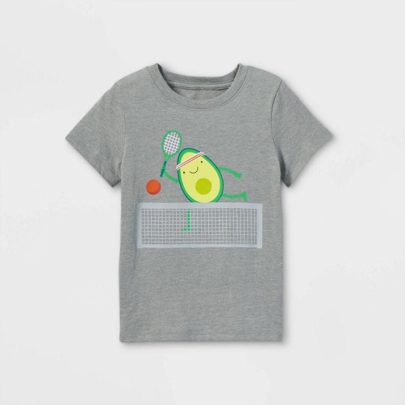 Photo 1 of 5T Toddler Boys' Avocado Tennis Graphic Short Sleeve T-Shirt - Cat & Jack (5T, 2 pack)