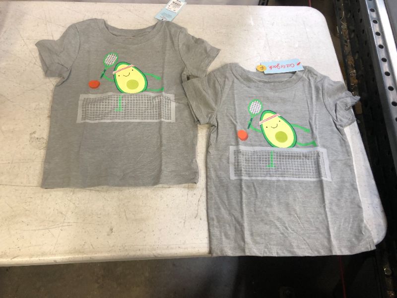 Photo 2 of 2T Toddler Boys' Avocado Tennis Graphic Short Sleeve T-Shirt - Cat & Jack (2T, 2 pack)