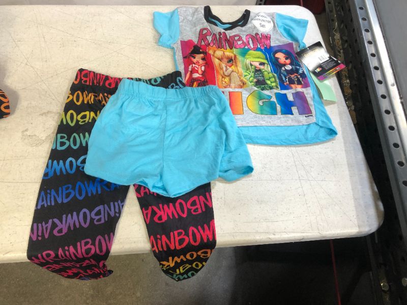 Photo 2 of Girls' Rainbow High 3pc Pajama Set - XSMALL