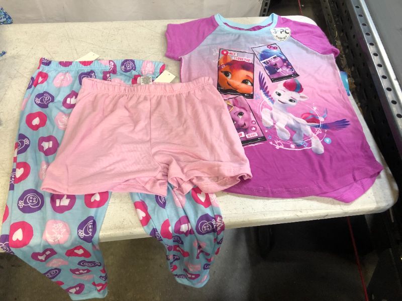 Photo 2 of Girs' My Itte Pony 3pc Pajama Set -LARGE