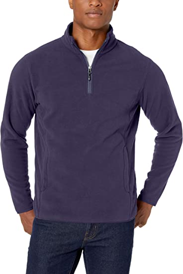 Photo 1 of Amazon Essentials Men's Quarter-Zip Polar Fleece Jacket
