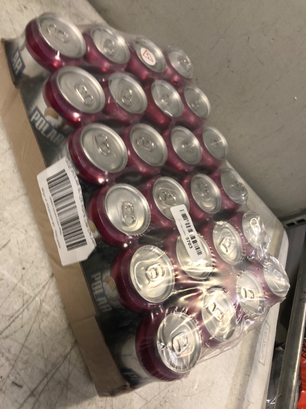 Photo 1 of 24 pack polar seltzer raspberry & lime flavor 