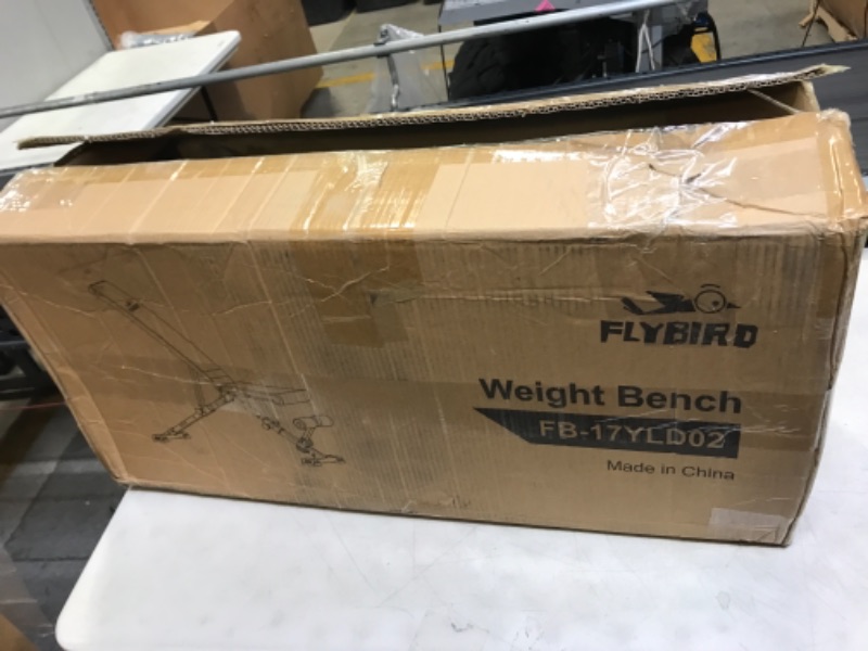 Photo 1 of FLYBIRD Weight Bench, Adjustable Strength Training Bench for Full Body Workout with Fast Folding-New Version