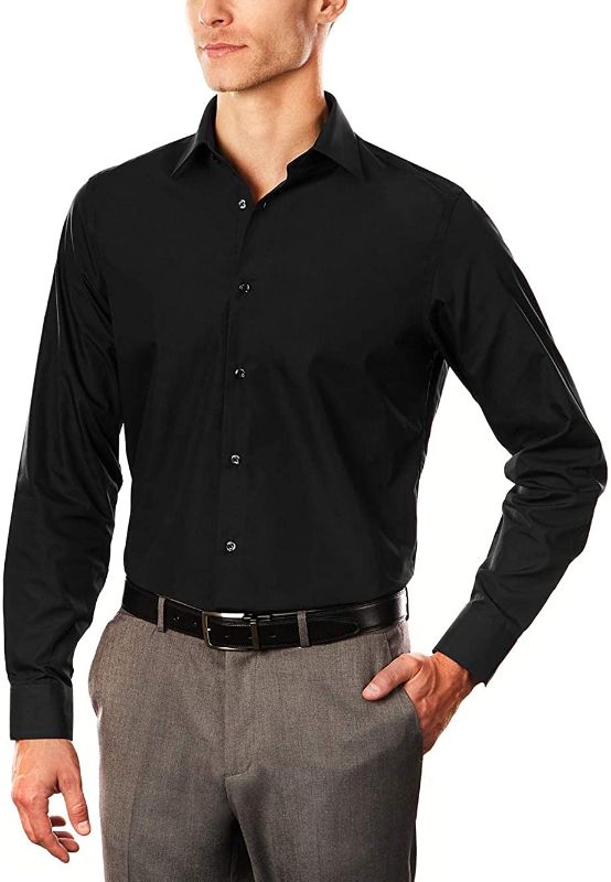 Photo 1 of Arrow 1851 Men's Dress Shirt Poplin Regular Fit 17"-17.5" Neck 34"-35" Sleeve XL