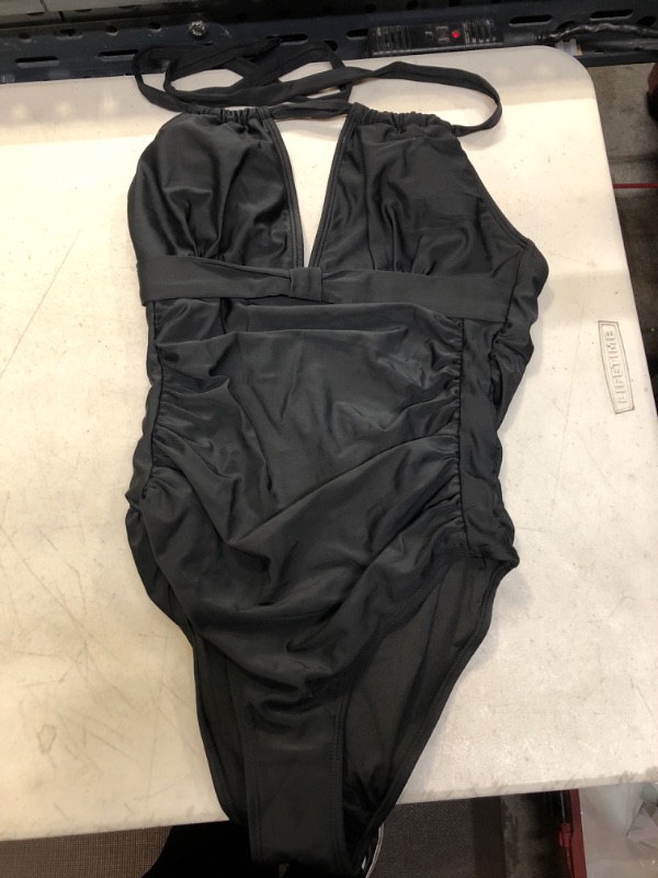 Photo 1 of Black Necktie One Piece Bathing Suit M