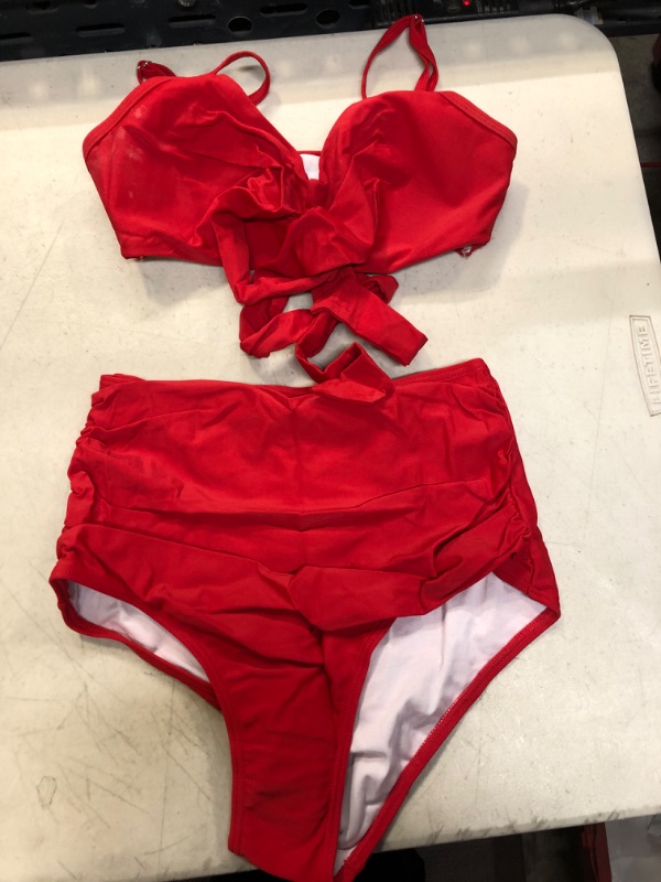 Photo 1 of 2 Piece Red Bikini Set Size 4