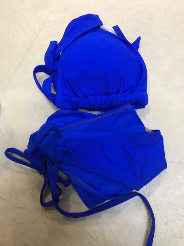 Photo 1 of size LARGE TEMPT ME TWO PIECE BLUE BATHING SUIT
