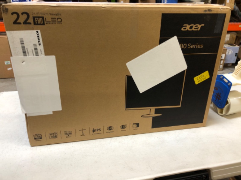 Photo 2 of Acer 21.5 Inch Full HD (1920 x 1080) IPS Ultra-Thin Zero Frame Computer Monitor (HDMI & VGA Port), SB220Q bi Monitor only 21.5-inch