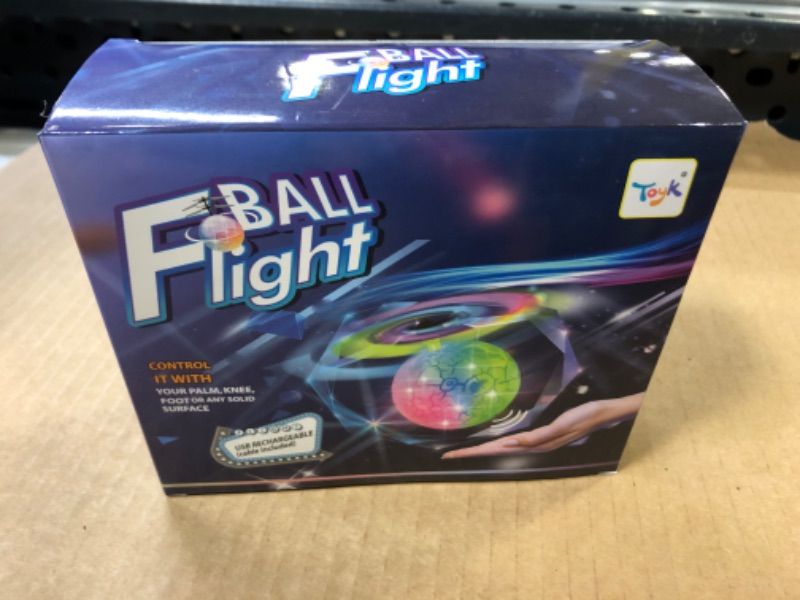 Photo 2 of Flying Toy Ball Infrared Induction RC Flying Toy Built-in LED Light Disco Helicopter Shining Colorful Flying Drone Indoor and Outdoor Games Toys for 3 4 5 6 7 8 9 10 Year Old Boys and Girls