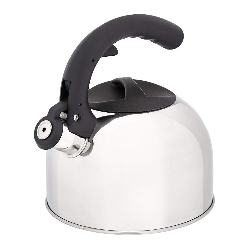 Photo 1 of Amazon Basics Stainless Steel Tea Kettle, 2.0-Quart, Silver