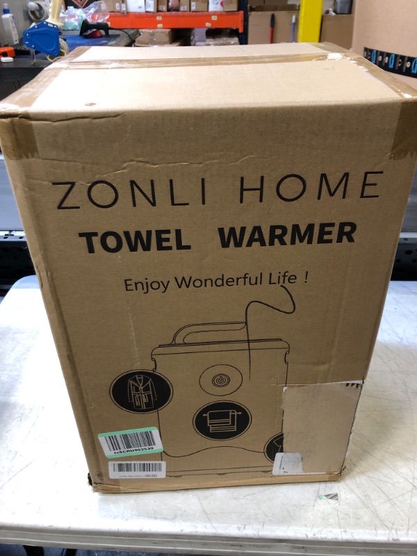 Photo 4 of ZonLi Towel Warmer - Luxury Towel Warmers for Bathroom, 1 Min Fast Heating, 4 Timer Settings, 1 Hour Auto Off, Fits Up to 2 Oversize Towels, Blankets, PJ's, Best Gift for Her (Light Grey)
