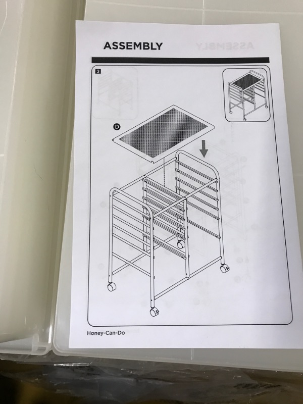 Photo 6 of Whitmor Chrome and Plastic 12-Drawer Storage Cart  * 15.35"D x 24.8"W x 31.88"H

