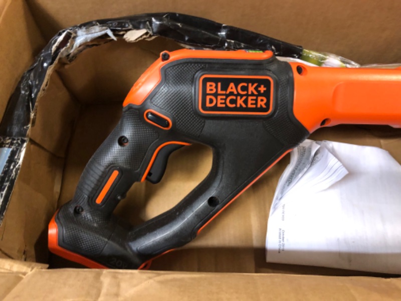 Photo 5 of BLACK+DECKER 20V MAX String Trimmer, 2-Speed, 12-Inch, Cordless (LST522)
