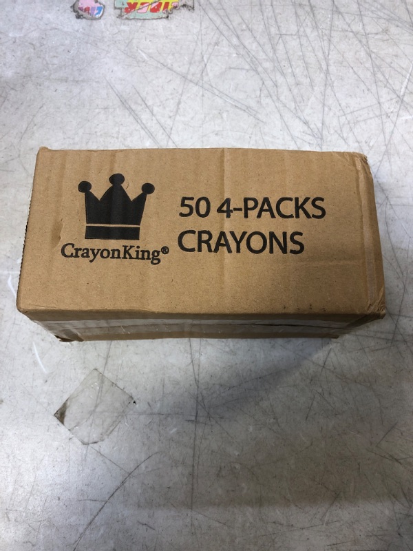Photo 2 of CrayonKing 50 Sets of 4-Packs in Cello (200 total bulk Crayons) Restaurants, Party Favors, Birthdays, School Teachers & Kids Coloring Non-Toxic Crayons 50 Sets of 4-Packs in Cello (200 Ct)