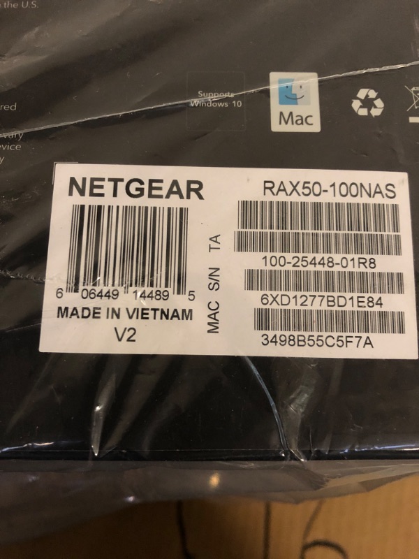 Photo 2 of NETGEAR Nighthawk 6-Stream AX5400 WiFi 6 Router (RAX50) - AX5400 Dual Band Wireless Speed (Up to 5.4 Gbps) | 2,500 sq. ft. Coverage AX5400 WiFi 6 | 6 Streams