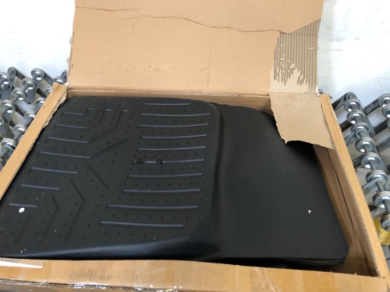 Photo 2 of KIWI MASTER Floor Mats Compatible for 2012-2021 Tesla Model S Accessories All Weather Protector Mat Front & Rear 2 Row Seat TPE Slush Liner Black