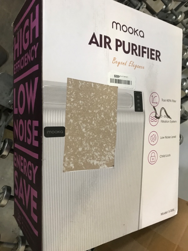 Photo 2 of Air Purifiers for Home Large Room up to 1500ft², H13 HEPA Air Filter for Pets Hair Dander Smoke Pollen Dust, Ozone Free, Portable Air Purifiers for Bedroom Office Living Room, E-300L, White