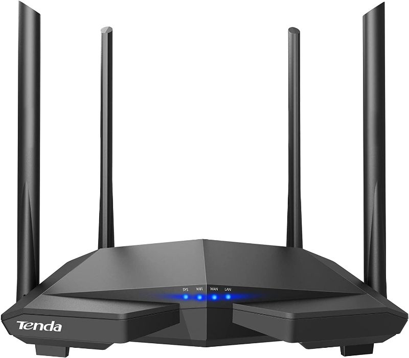 Photo 1 of Tenda AC1200 Dual Band WiFi Router, High Speed Wireless Internet Router with Smart App, MU-MIMO for Home (AC6),Black
