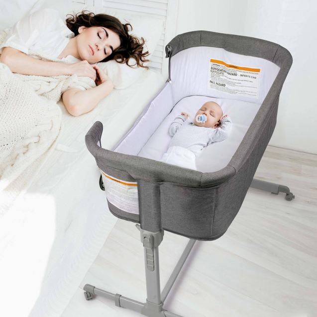 Photo 1 of Koolerthings Baby Bassinet Bedside Sleeper for Baby Playpen Easy Folding Portable Crib

