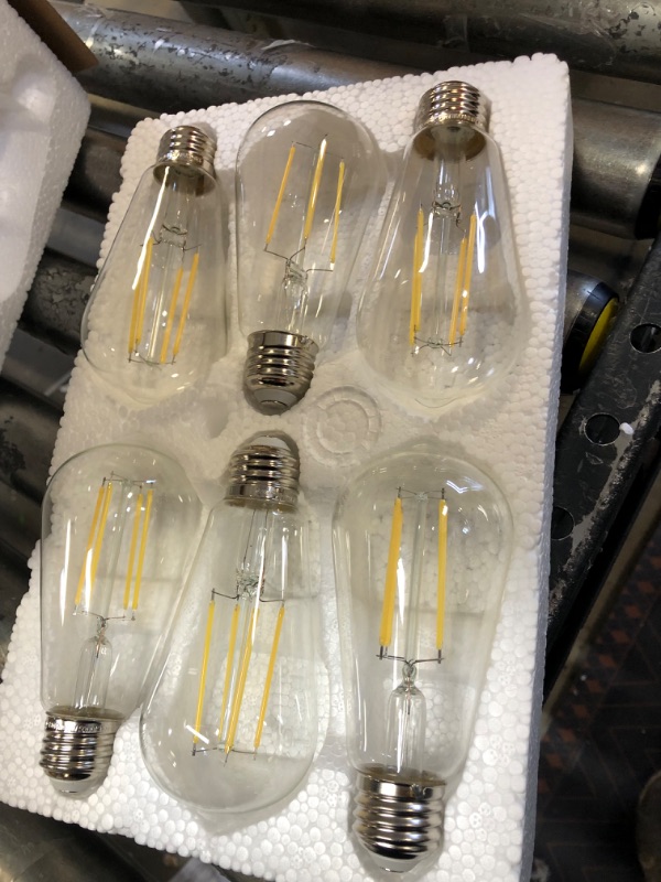 Photo 2 of 12-Pack Vintage 7W ST58 LED Edison Light Bulbs 60W Equivalent