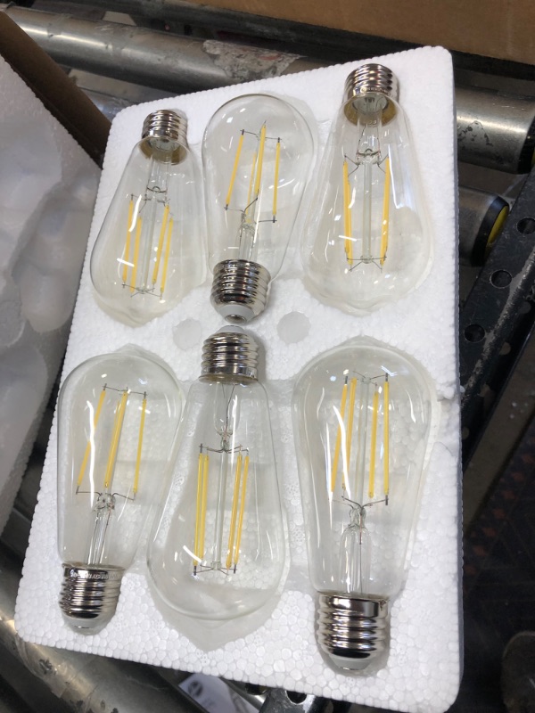 Photo 3 of 12-Pack Vintage 7W ST58 LED Edison Light Bulbs 60W Equivalent