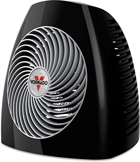 Photo 1 of Vornado MVH Vortex Heater with 3 Heat Settings, Adjustable Thermostat, Tip-Over Protection, Auto Safety Shut-Off System, Whole Room, Black