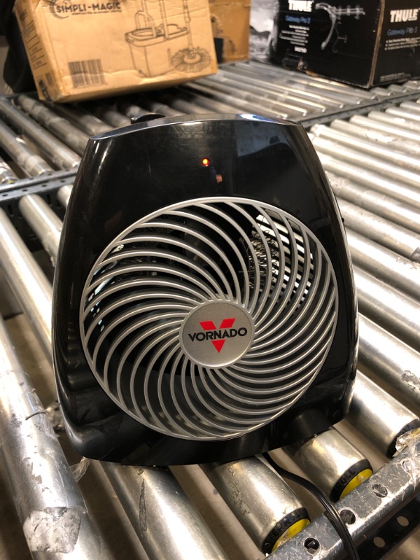 Photo 2 of Vornado MVH Vortex Heater with 3 Heat Settings, Adjustable Thermostat, Tip-Over Protection, Auto Safety Shut-Off System, Whole Room, Black