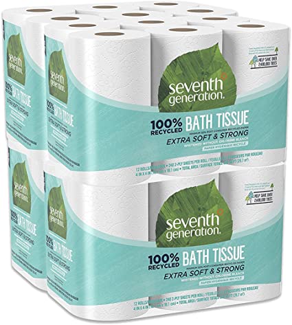 Photo 1 of 100% Recycled Bathroom Tissue, 2-Ply, White, 240 Sheets/roll, 48/carton4
