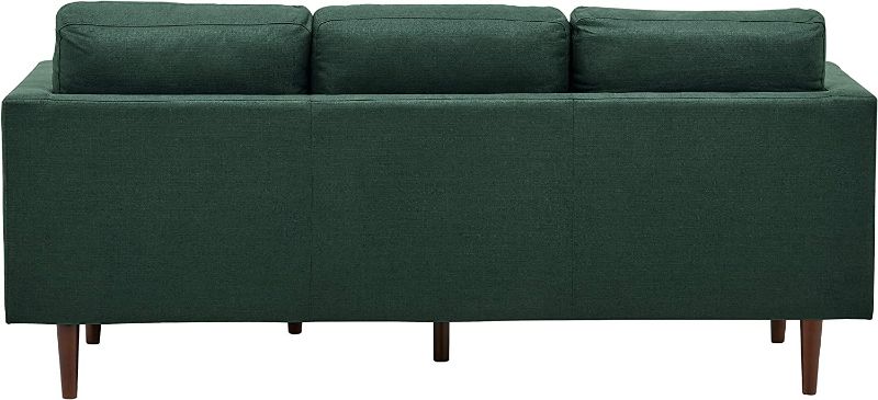 Photo 4 of Amazon Brand – Rivet Revolve Modern Upholstered Sofa with Reversible Sectional Chaise, 80"W, Heritage Green Heritage Green Sectional--- 79.9"D x 90"W x 79.9"H ----- new item Factory Sealed
