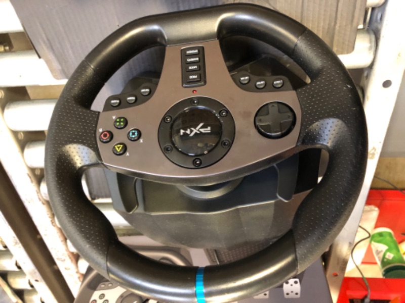 Photo 4 of PC Steering Wheel PXN V9 270/900°PS4 Steering Wheel Dual-Motor Feedback Driving with Pedals and Shifter game racing wheel for Xbox one/Xbox Series X/S PS3/PS4/N-Switch/PC