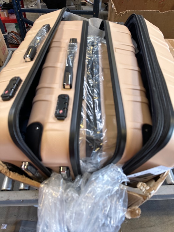 Photo 2 of (BRAND NEW) Coolife Luggage Expandable(only 28") Suitcase 3 Piece Set with TSA Lock Spinner 20in24in28in (champagne)