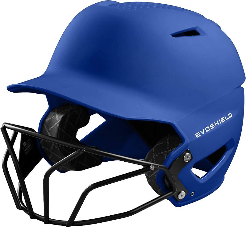 Photo 1 of EvoShield XVT Batting Helmet with Softball Facemask SIZE L-XL (PHOTO DOES NOT REFLECT ACTUAL ITEM) SEE ADDITIONAL PHOTOS
