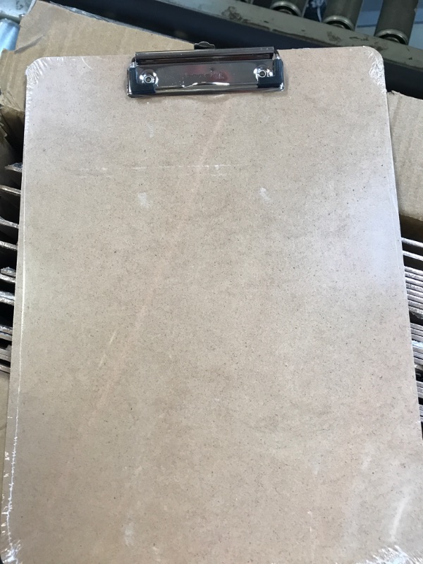 Photo 3 of Clipboards Bulk, EZZGOL 36 Pack Letter Size Wood Clipboards, Low Profile Clip, Recycled Hardboard Clipboard with Hang for School Classroom Home