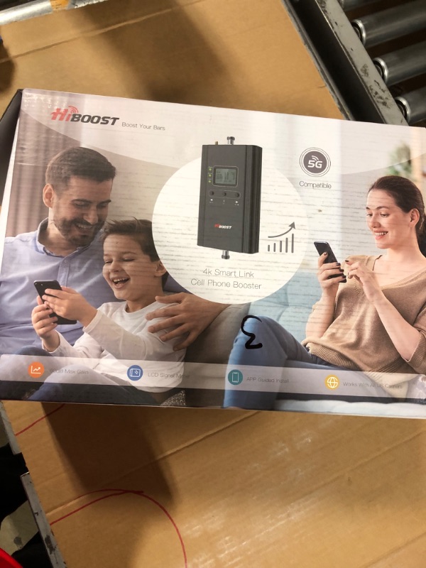 Photo 2 of Hiboost Cell Phone Signal Booster for Home and Office, 4,000 sq ft, Boost 5G 4G LTE Data for Verizon AT&T and All U.S. Carriers, FCC Approved
