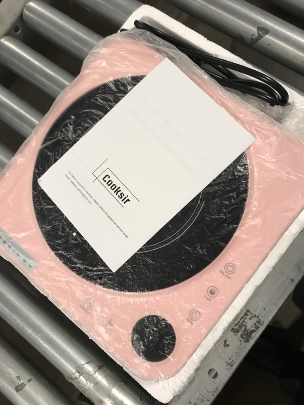 Photo 1 of Portable Induction Cooktop, Cooksir 1500W Induction Cooker with Kids Safety Lock, 12 Power 12 Temperature Setting Countertop Burner with Timer