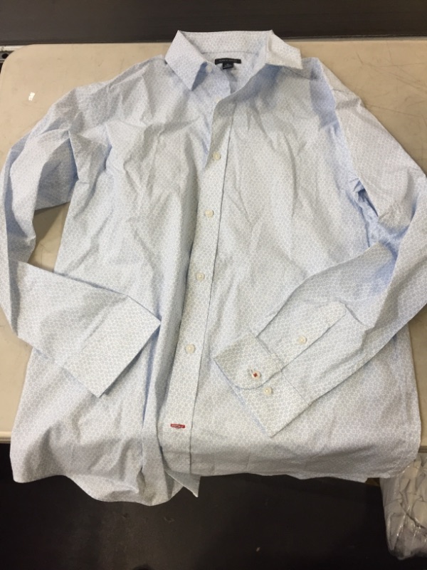 Photo 1 of BOYS TOMMY HILFIGER  LONG SLEEVE BUTTON UP SHIRT BLUE MEDIUM