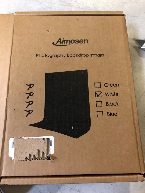 Photo 1 of AIMOSEN 7 X 10 FT PHOTOGRAPHY BACKDROP WHITE