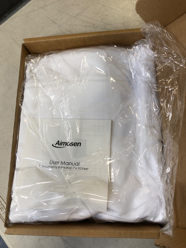 Photo 1 of AIMOSEN 7 X 10 FT PHOTOGRAPHY BACKDROP WHITE
