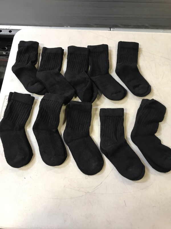 Photo 1 of 10 PCK TODDLER SOCKS BLACK