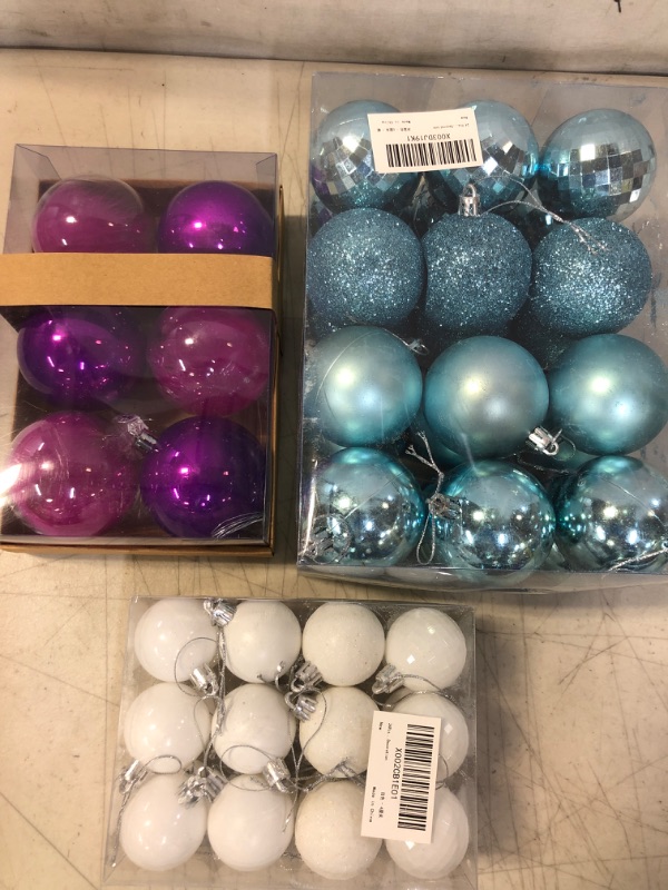 Photo 1 of 3 PACKS OF NEW CHISTMAS ORNAMENTS BALLS