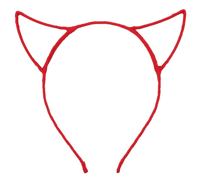Photo 1 of Bonnie Z. Leonardo Chiffon Devil Horns Headband Red
