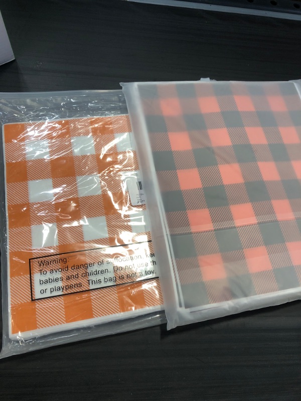 Photo 2 of 150 Sheets 10 x 8 Fall Wax Paper Sheets for Food Autumn Thanksgiving Halloween Checkered Sandwich Waterproof Liners Grease Resistant Wax Paper Sheets Basket Liners Wrapping Tissue for Picnic Kitchen  2 packs 