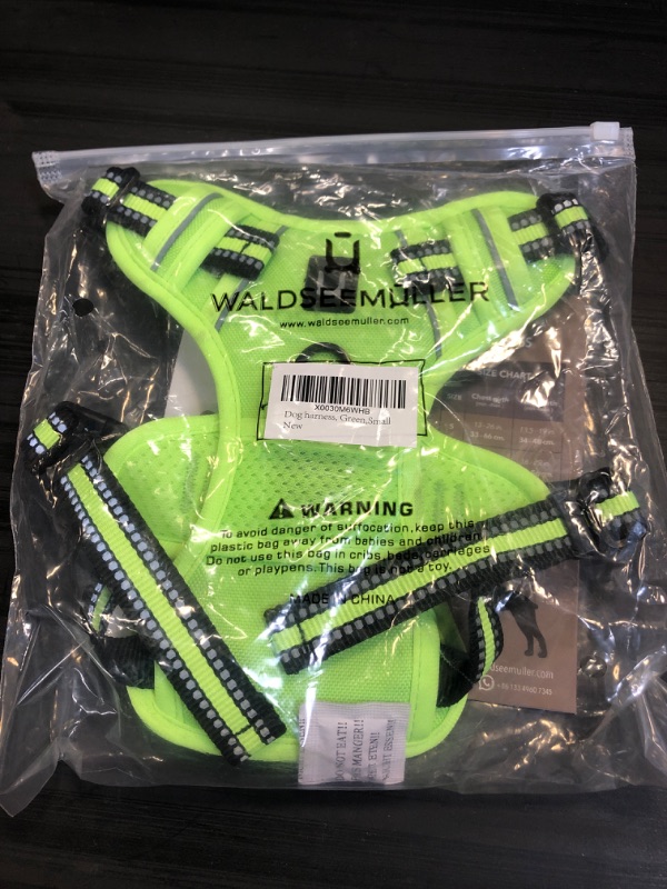 Photo 2 of Dog Harness Waldseemuller Dog Harness for Large Dogs no Pull,Harness Medium Size Dog 4 Buckles Easy Walk Harness,No Pull Harness for Small to Extra Large Dog,Puppy Harness for Puppy Training Small Green