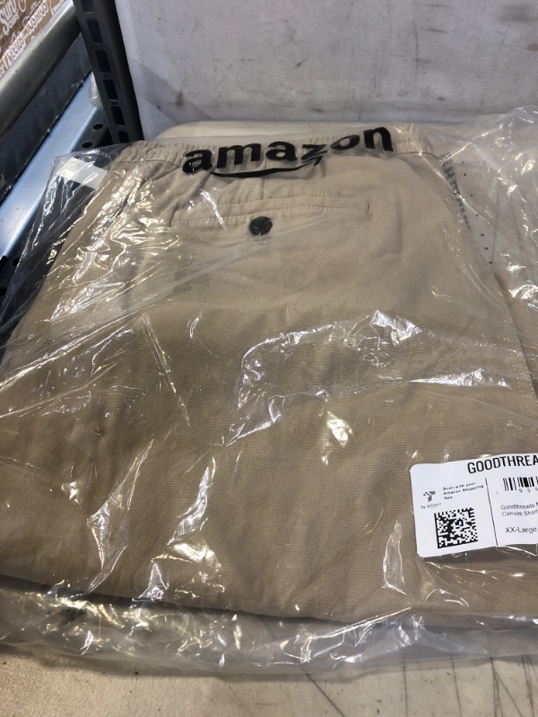 Photo 1 of Goodthreads Men's 11" Inseam Pull-On Stretch Canvas Short XX-Large Light Khaki Brown