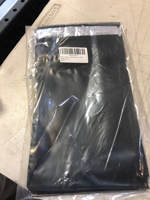 Photo 2 of LIMNUO 100pcs Poly Mailers 6x9 Inch Black Shipping Bags Poly Mailer Bags, Shipping Envelopes, Mailing Bags for Small Business ,Waterproof and Tear-Proof Poly Bags 6x9 100pcs Black